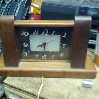 Lackner Neon Glo wooden clock