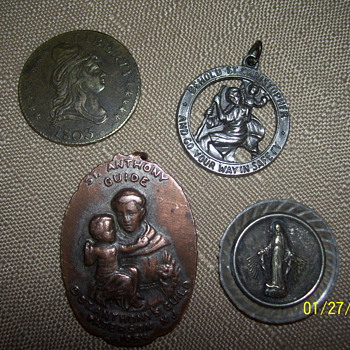 1803 kettle?coin /1830 mother of mary