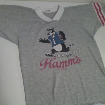 Vintage Hamm's Beer Football Jersey Small