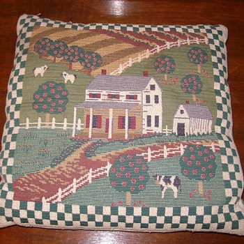 Antique Embroidered Pillow