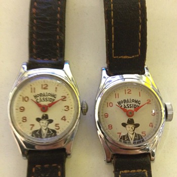 Two versions of Hopalong Cassidy Wristwatches - Wristwatches