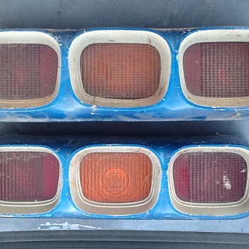 Old car tail light assembly. - Classic Cars