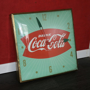 coca cola clock