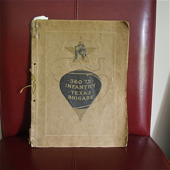 Grandfather's WW1 Bootcamp book, 360th Infantry, "F" Co. Texas Brigade, 90th Div.