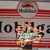 Gargoyle Mobiloil Mobilgas...Porcelain Sign...1929...Three Colors