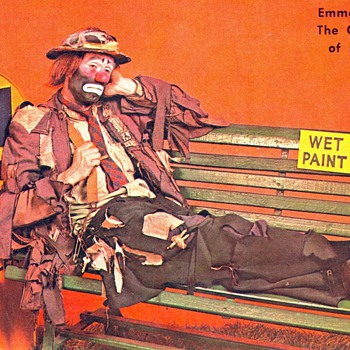 Emmet Kelly Jr. postcard