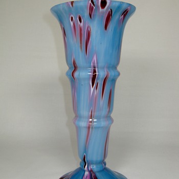Art Deco Czech Glass Vase by Kralik circa 1930's - Art Glass