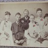 Cabinet card of young group with great tinting 