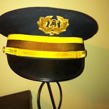 "Pershing's own" army band hat from 1957 uniform. - Hats