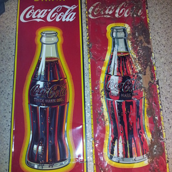 Canadian Coca-Cola Vertical Signs - Coca-Cola