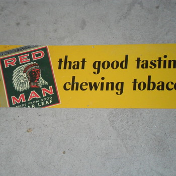 Red Man Tobacco Sign