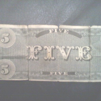 Confederate States of America #4763 B.Duncan 5$ bill