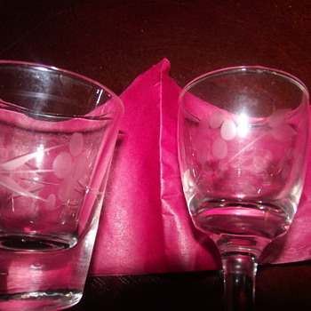 wine glasses and shot glasses - Glassware