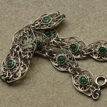 Silver filigree bracelet