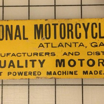 National Motor Cycle Sign - Signs