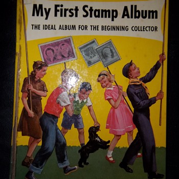 My first stamp album - full of stamps!