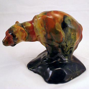 RABADE Art pottery drip glaze bear - Who is RABADE????