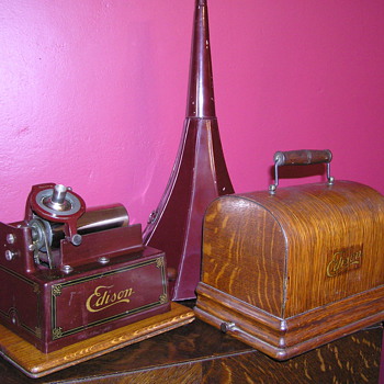Edison Maroon Gem model D 2/4 minute cylinder record player