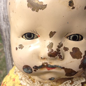 Tin head scary doll - Dolls