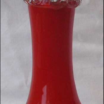 Ugly ? Czech glass vase  - Art Glass