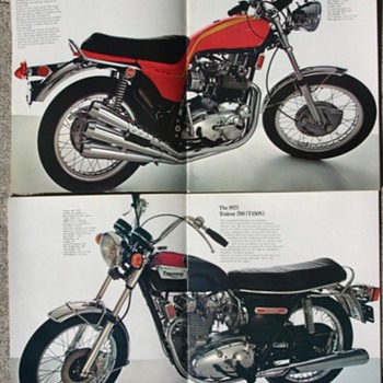 Triumph Motorcycles 1973 sales brochure