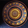 slib technique earthware plate