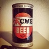Acme Beer Keglet (flat top beer can)
