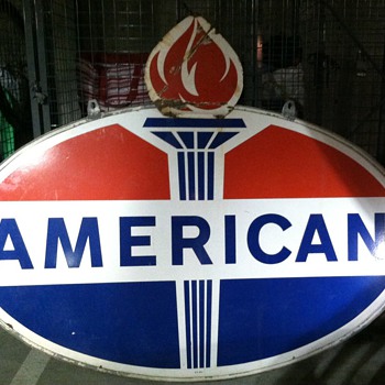 American 6ft DSP with flame - Petroliana