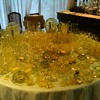 Large uranium (vaseline) glass collection. 216 individual items