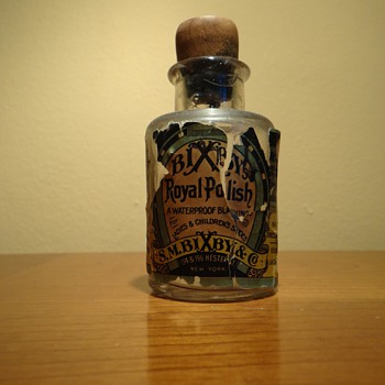 ANTIQUE -S.M. BIXBY &CO. ROYAL POLISH -NEW YORK -USA - Bottles