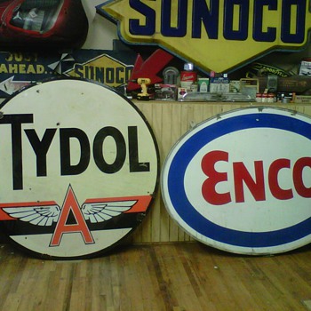 Tydol Sign,Pan am Sign,and Quaker State Sign - Advertising