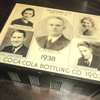 1938 Coca-Cola Bottling Co. Anniversary Cigarette Box - Coca-Cola