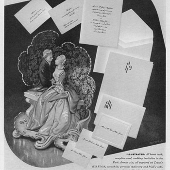 1954 - Cranes Fine Papers Advertisement - Advertising