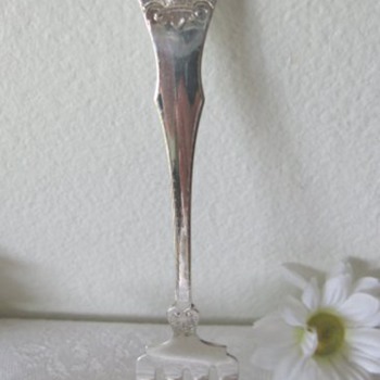 Antique Sterling Herring Spoon Spatula Unknown Maker