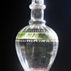 Victorian hand tooled, blown dresser bottle