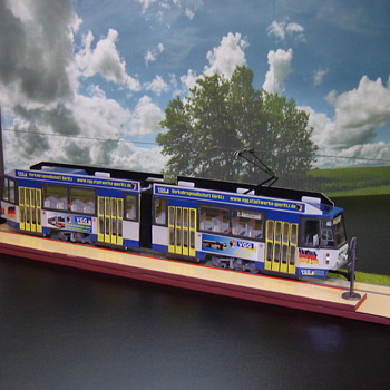 Tatra KT4D scale model tram