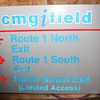 Original Gillette Stadium Traffic Sign