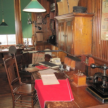 Stationmaster's Office Circa 1890, Shelburne Station, Shelburne Museum