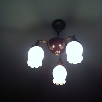 antique pan lamp
