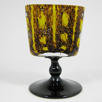 Czech Art Deco Glass Cigarette Holder ca. 1920's 30's - Art Glass