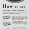 1950 Gilbert Chocolates Advertisement