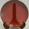 PERFORATED METAL PLATE/BOWL GOLD RIM