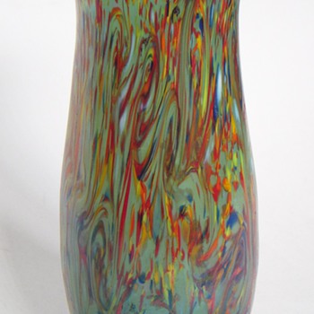 Czech Vase~Beautiful Color and Iridescence~7" High~Loetz? - Art Glass