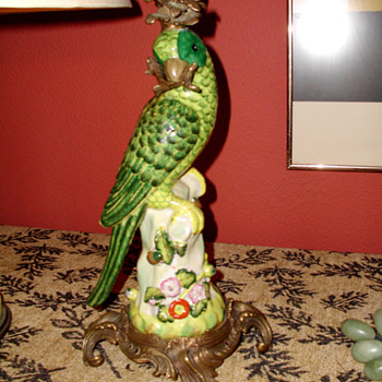 Bronze and Porclain Macaw 