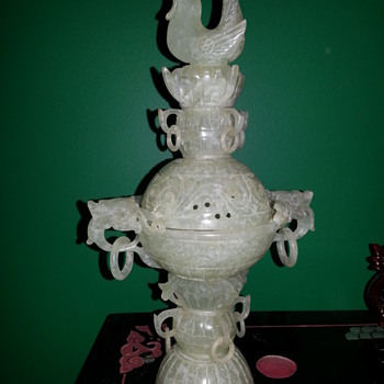CHINESE CENSER UNKNOWN STONE - Asian