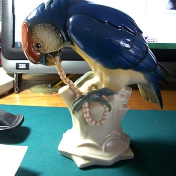 Beautiful Parrot - Art Pottery