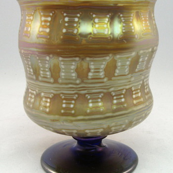 Otto Prutscher designed Loetz footed vase from 1929