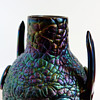 Detail pictures sof Thomas Webb & sons bronze vase (1878). Christopher Dresser, attr. 