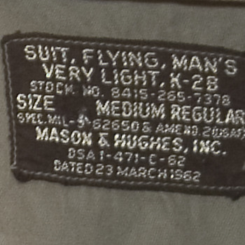 Army Flight suit 1962 my Dads - Military and Wartime