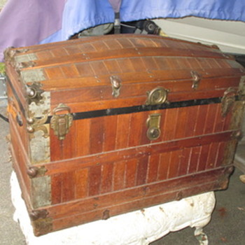 Large Slat Trunk - Fall River Trunk Company - Furniture